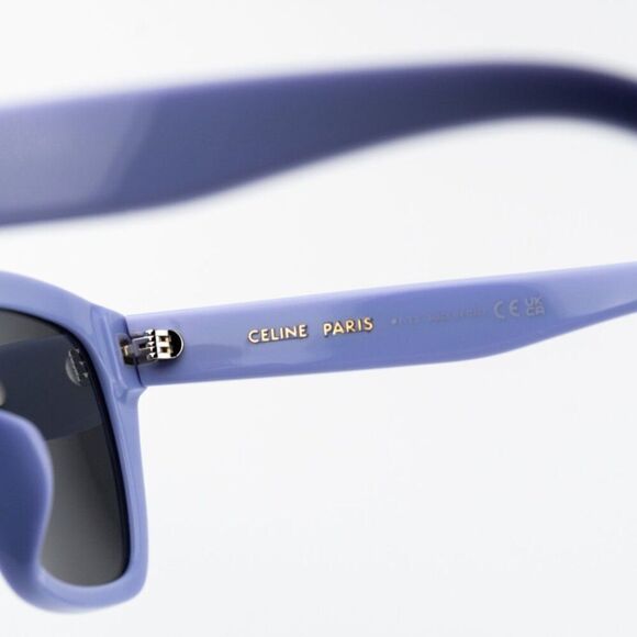 Celine MONOCHROMS Women Sunglasses Shiny Lilac Smoke Grey Geometric CL40198F 78A